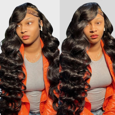 5x5 Loose Deep Wave Closure Wig 30 Inch HD Transparent Lace Front Human Hair Wigs