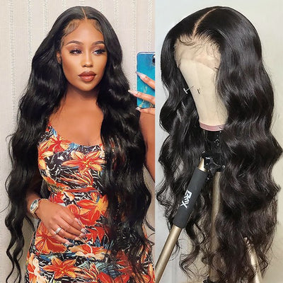 40 Inch Long Body Wave Human Hair Wigs 13x6 Hd Lace Front Wig 250 Density Wigs
