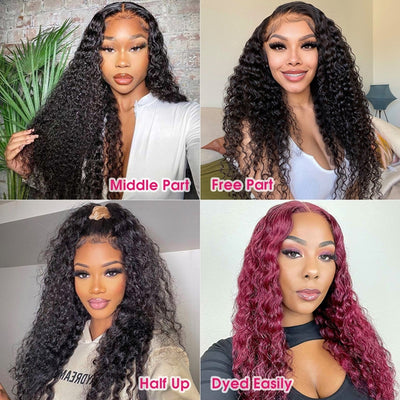 5x5 HD Lace Closure Wig Curly Human Hair Wig Glueless Lace Front Wigs Pre Plucked