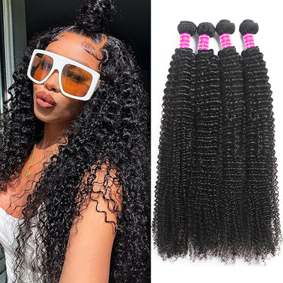 Curly Hair Brazilian Human Hair For Black Women 4 Bundles Deals