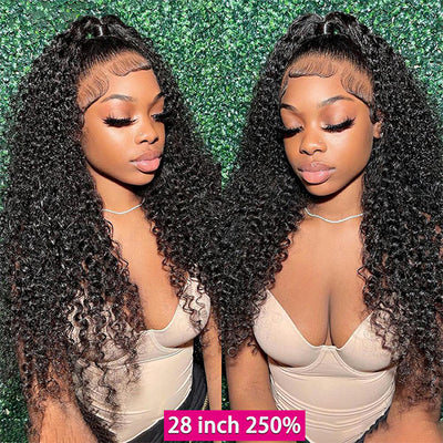 Deep Wave Wig Curly Human Hair Wig Hair 13*4 Lace Front Wig