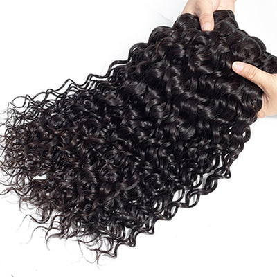 10A Grade 100% Human Virgin Hair unprocessed Water Wave 4 Bundles Deal