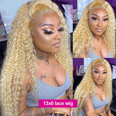 613 Blonde Deep Wave Wig 13x4/4x4 Lace Front Wigs HD Lace Frontal Wig Pre Plucked