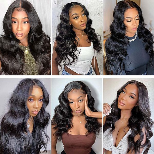 360 Lace Frontal Wig Body Wave Human Hair Wig For Women With Baby Hair Pre Plucked