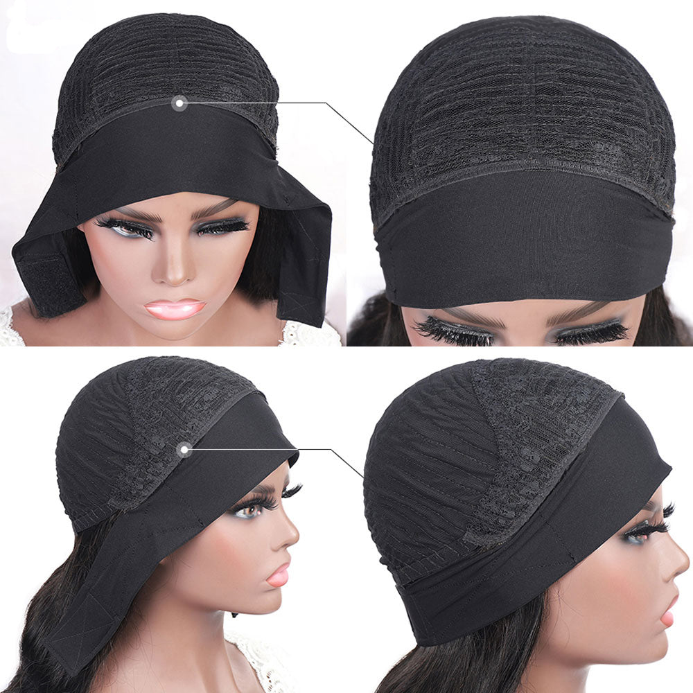 Headband Wig Human Hair Glueless Straight Wigs For Black Women Full Machine Made
