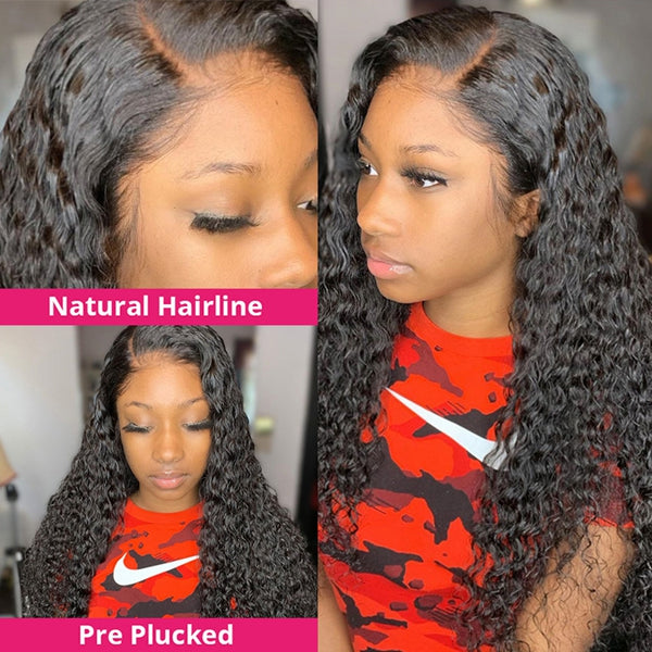 5x5 HD Lace Closure Wig Curly Human Hair Wig Glueless Lace Front Wigs Pre Plucked