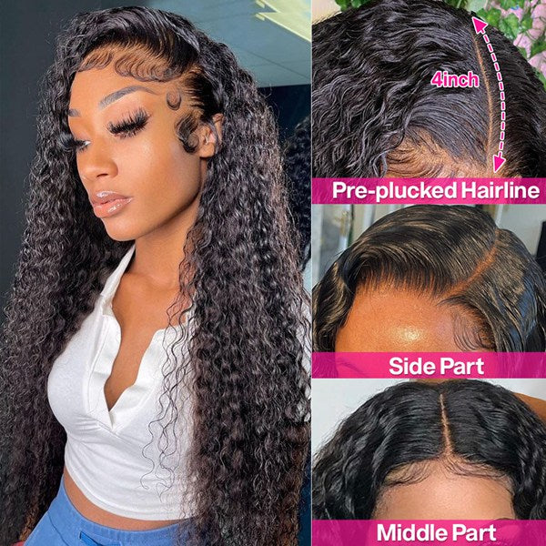 Long Water Wave Wig 5x5 HD Lace Closure Wig 13x6 Human Hair Wigs For Black Women