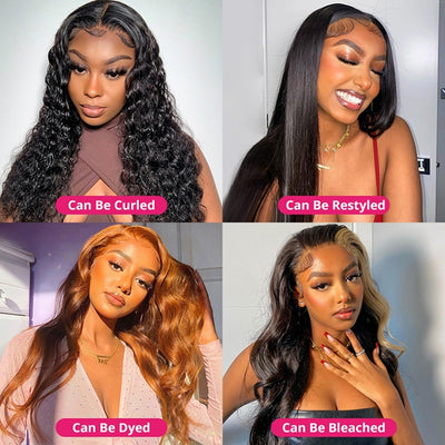 4 Bundles with Frontal Closure Brazilian Body Wave Bundles with 13x4 Frontal
