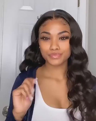 Body Wave Bundles with Frontal Peruvian Hair 3 Bundles with 13x4 Lace Frontal Closure
