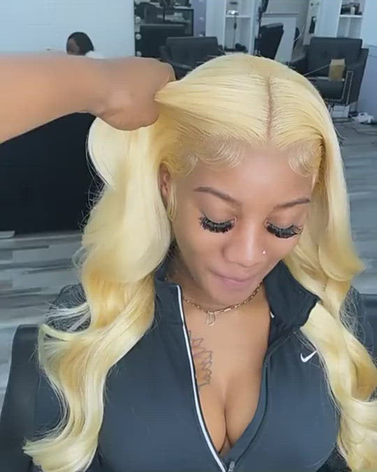 Blonde Lace Front Wig Body Wave Blonde Wigs HD Transparent 13x4 Lace Frontal Wig 613 Human Hair Wig 30 Inch