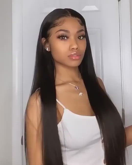 Invisible 13x6 HD Lace Frontal Wig 30 inch Straight Lace Front Wigs 250 Density Human Hair Wigs